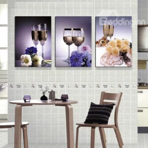 Bar Kitchen Theme 3-Piece Crystal Film Art Wall Print