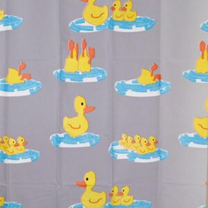 Little Duck Fashion Cartoon Waterproof EVA Shower Curtains
