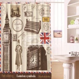 Europe Type Personality Waterproof Shower Curtains
