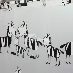 Little Zebra PEVA Environmental Protection Waterproof Shower Curtains