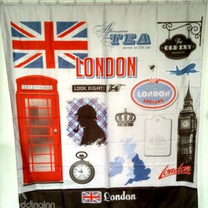 European Style Big Ben in London 3D Shower Curtains