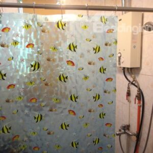 Little Fish Waterproof Environmental Protection 3D Shower Curtains