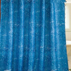 Blue Water Ocean Waterproof Environmental Protection 3D Shower Curtain