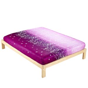 Dazzling the Flowering Vine of Crystal Cotton Fitted Sheet