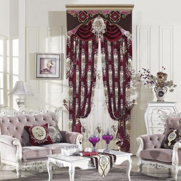 Popular High Precision Chenille High Shading Degree Polyester Curtain