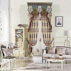Glamorous High Precision Chenille High Shading Degree Polyester Curtain