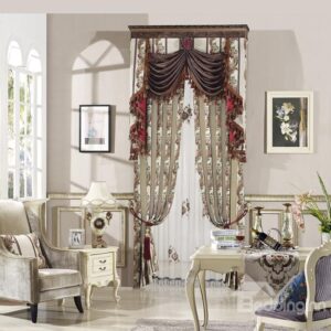 High Shading Degree High Precision Glamorous Chenille Polyester Curtain