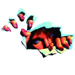 The Peeping Woman Style Car Sticker