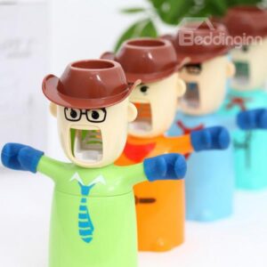 Harley Girl Creative Automatic Squeezing Toothpaste with Tooth Mug Toothbrush Holder