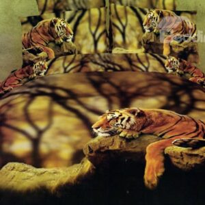 Docile Tiger Cotton Fitted Sheet
