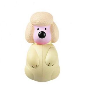 Light Yellow Cute Fun Poodle Toothbrush Holder