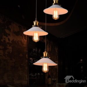 Nordic Retro Creative Bar Restaurant Loft Decoration 3-Head Pendant Lights White