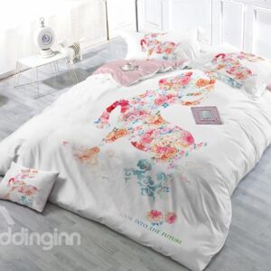 Look Into The Future 4-Piece High Density Satin Drill Duvet Cover Sets
