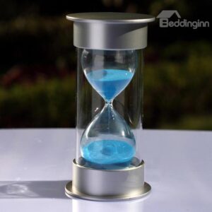 Hourglass Sand Timer 15-Minute 30-Minute for Kitchen, Office, School and Decorative Use- Blue