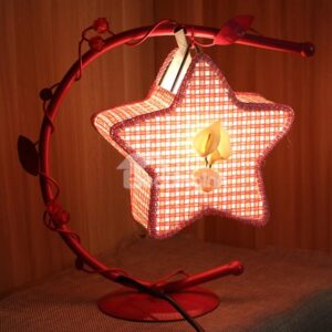 Creative Iron Frame Star Shaped Table Lamp