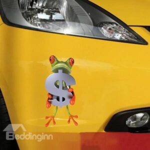 Give Your Money Frog Car Sticker