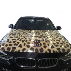 Sexy and Wild Leopard Pattern Car Engine Sticker
