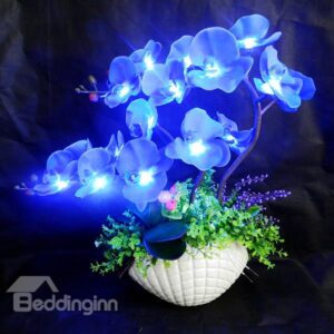 Romantic Creative Colorful Blossom Flower Sets Design LED Lamp