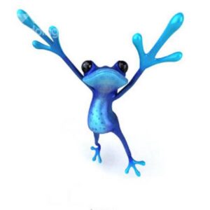 Super Hand Frog Easy Sticking Car Sticker