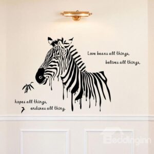 Amazing Zebra Wall Sticker Living Room TV Background Stickers