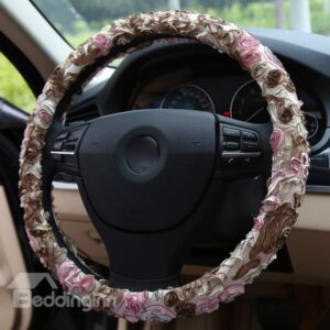 Fashionable and Lace Lady Used Steering Wheel Cover