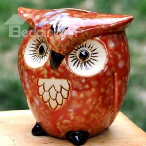 Creative Owl Piggy Bank Desktop Decoration