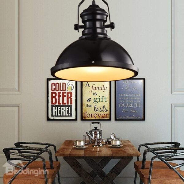 Retro American Country Style Creative Bowl Shaped Pendant Lights