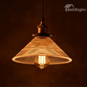 Simple American Style Crystal Glass 1-Head Pendant Lights