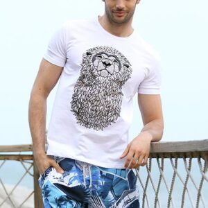 Surfing and Beach Scenery Print Quick Dry Swimming Trunks