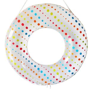 Lovely Little Dot Pattern Adult Swim Ring with Safety Rope