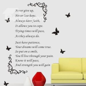 Famous Quote Wall Sticker Living Room TV Background Stickers