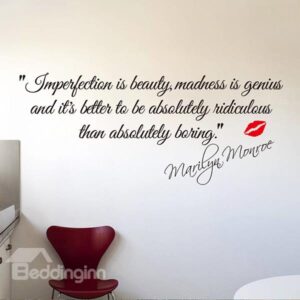 Marilyn Monroe Quote Wall Sticker Living Room TV Background Stickers