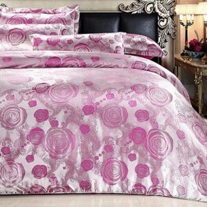 Graceful Rose 4-Piece Purple Duvet Cover Sets