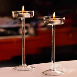 Simple Chic Tall Glass Candle Holder