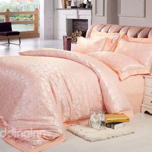 Soft Charming Rose 4-Piece Pink Duvet Cover Sets