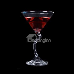 Creative Z-Stem Martini Glass Cocktail Glass 1-Piece
