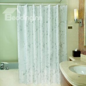 Luxurious Unique Flower Print Thicken Shower Curtain