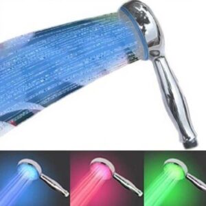 Amazing Temperature Control LED Chrome Rainfall Shower Head