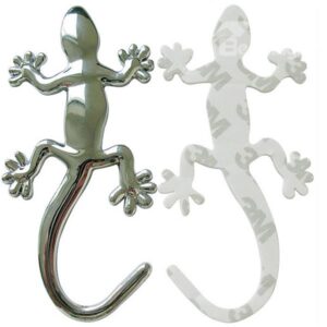 Exquisite Metal Gecko Car Sticker