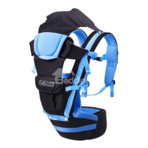 Very Comfortable Royal Blue and Black Cotton Baby Carrier