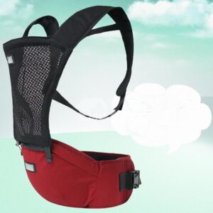 Comfortable Breathing Red Cotton Baby Carrier
