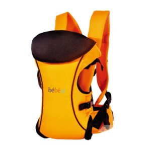 Three Carry Positions Orange Baby Carrier with Removable Hood