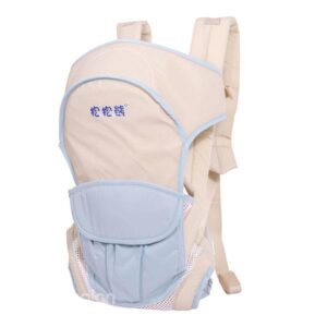Easy to Use Light Blue Color Front and Back Baby Carrier for Newborns