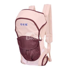 Easy to Use Coffee Color Front and Back Baby Carrier for Newborns