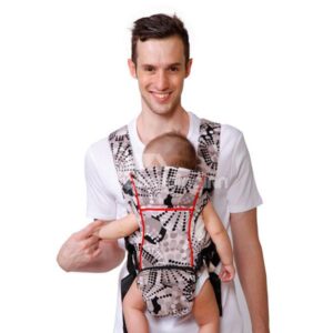 Storage Pocket Attachable Multi Position Polka-Dotted Baby Carriers