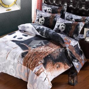 Super Comfy Lovely Panda 5-Piece Comforter Sets