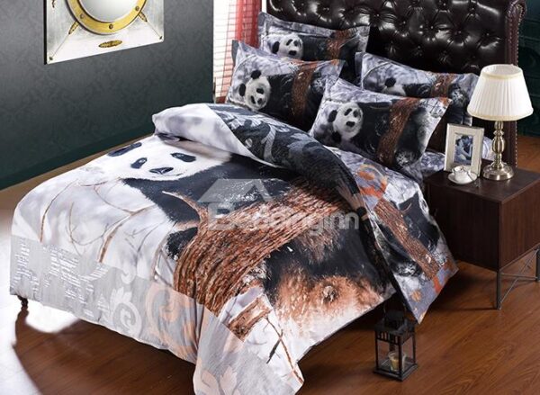 Super Comfy Lovely Panda 5-Piece Comforter Sets