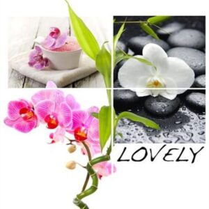 Unique Graceful Butterfly Orchid Extra Long Shower Curtain