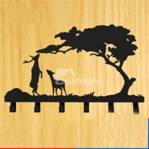 Creative Sika Deer Image Steel Coat Hook