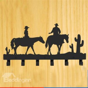 Creative West Cowboy Image Steel Coat Hook